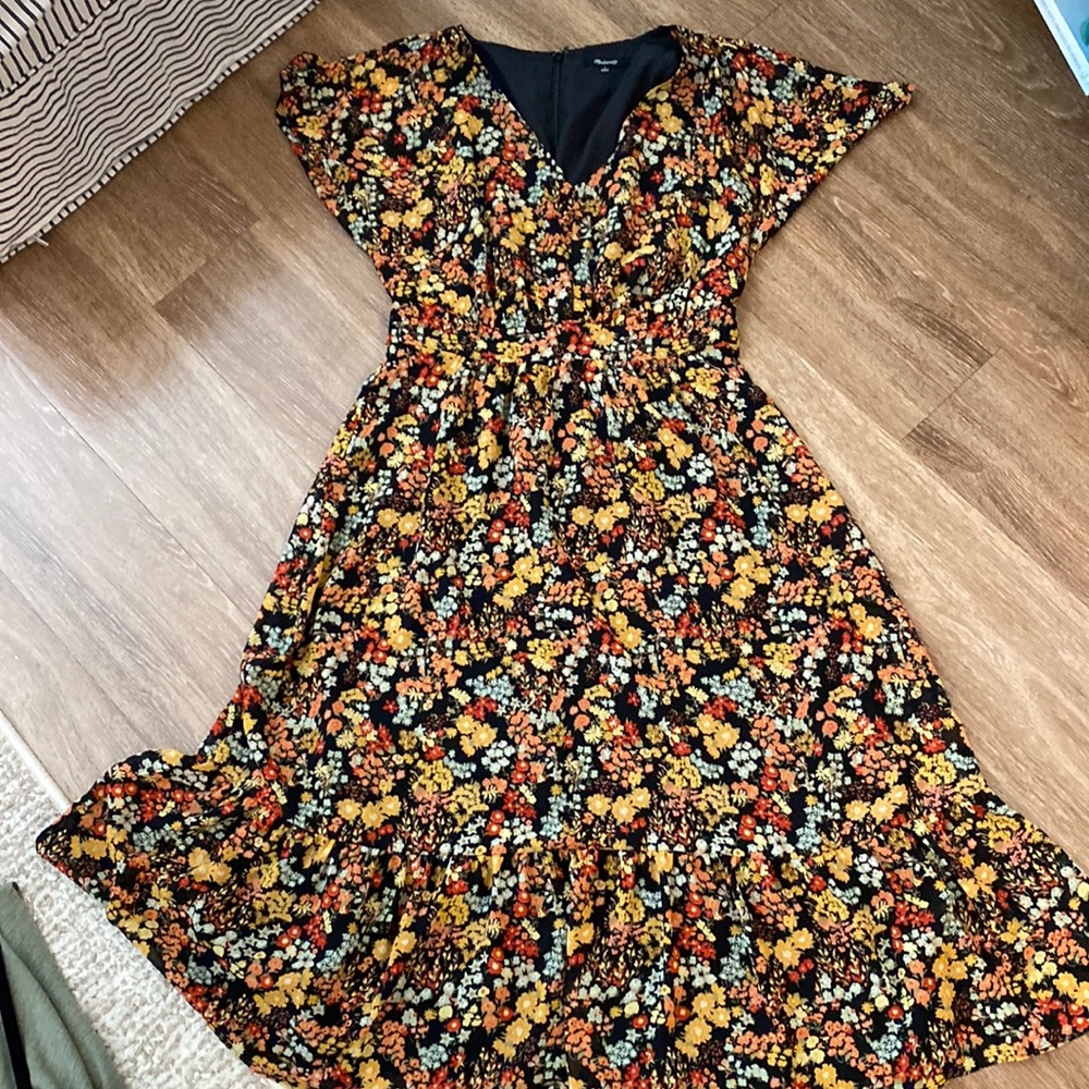 Madewell floral maxi dress size 6 EUC